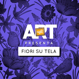 Copertina Art Night - Fiori su tela 